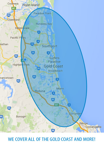 Gold Coast Areas of Service